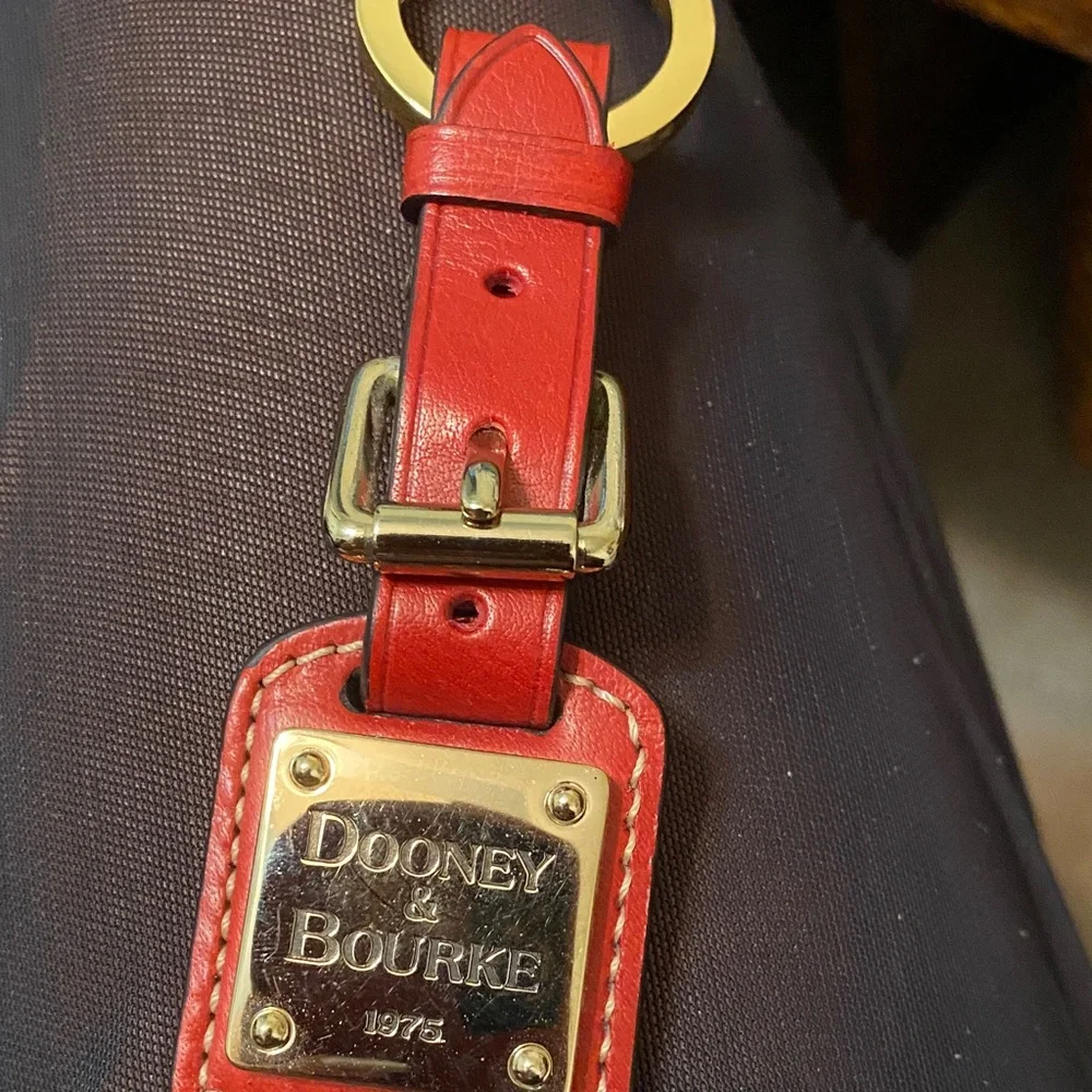 Dooney & Bourke Red Leather Key Fob/Purse Charm - Picture 10 of 10
